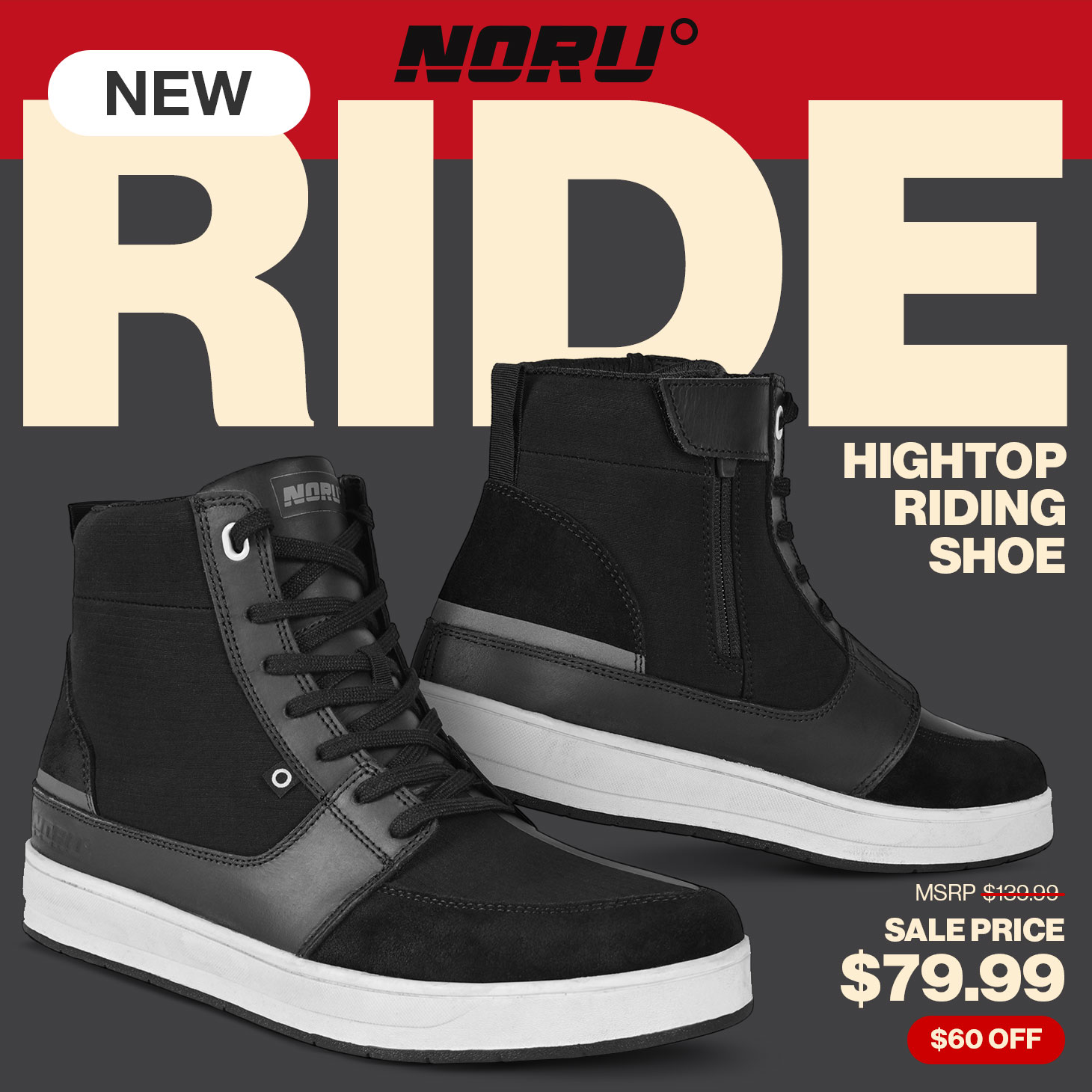 NORU Ride Hightop Riding Shoes