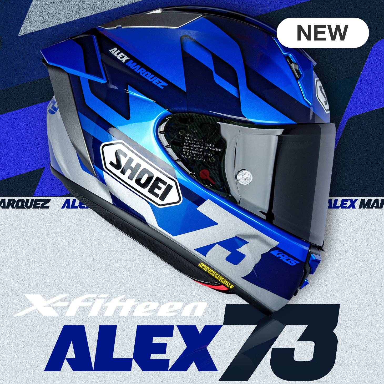 SHOEI X-Fifteen Alex Marquez 73 V3