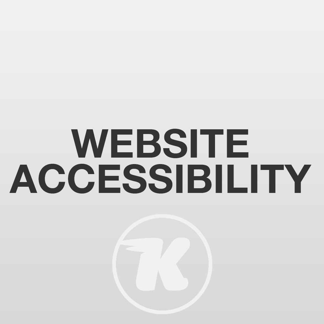 website accessibility notice