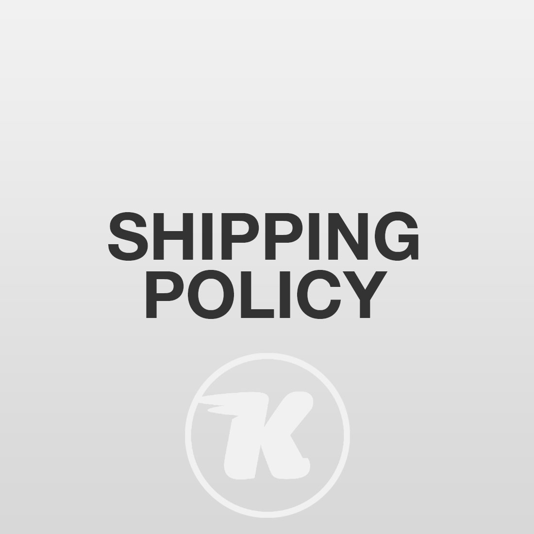 shipping policy