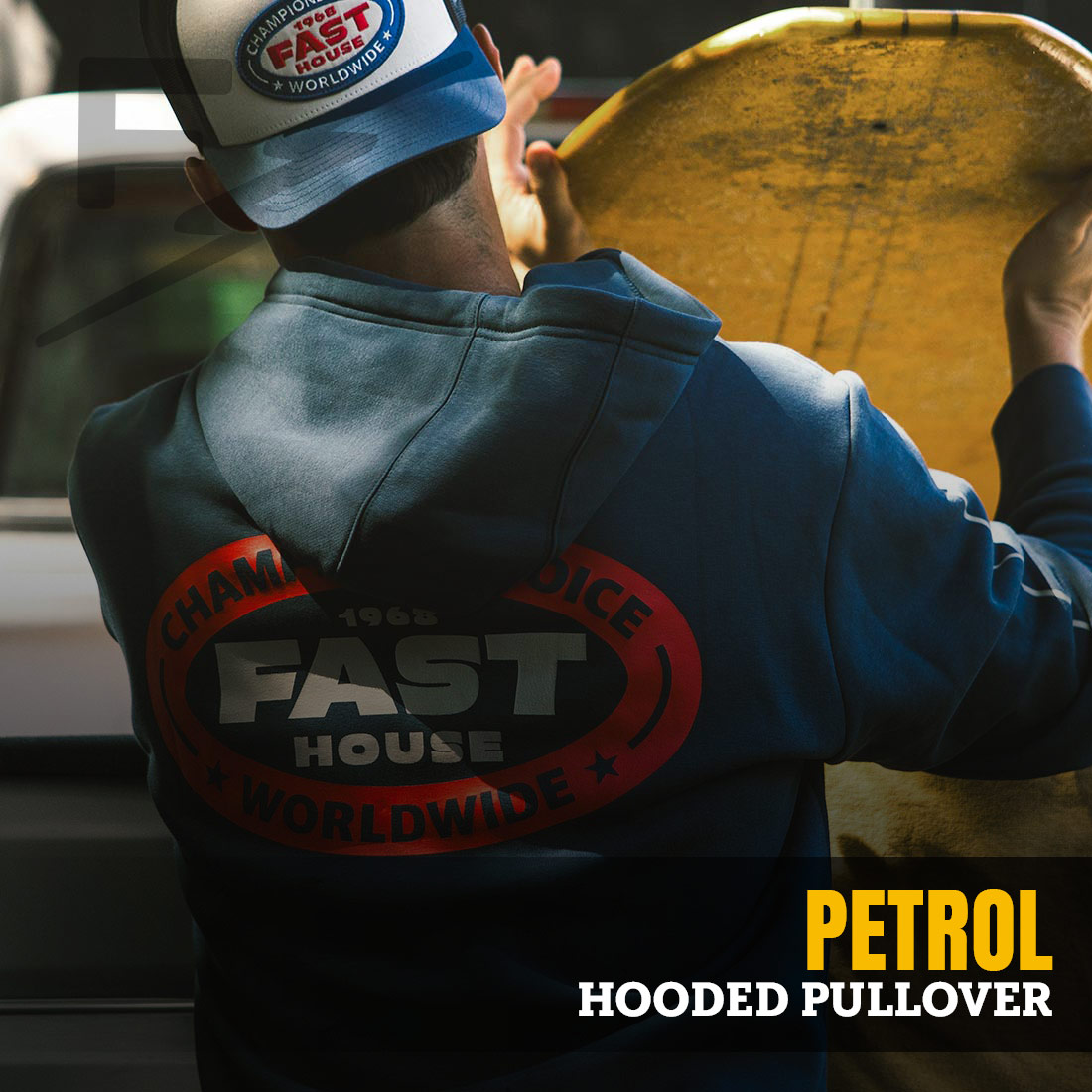 Petrol Hooded Pullover
