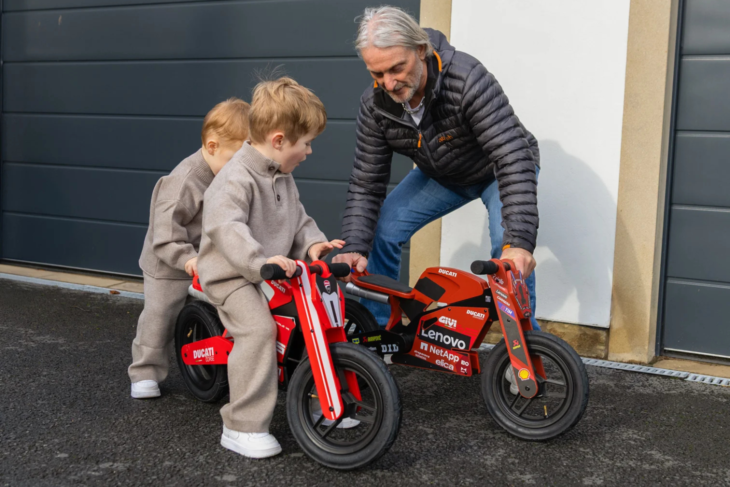 Carl Fogarty with Kiddimoto