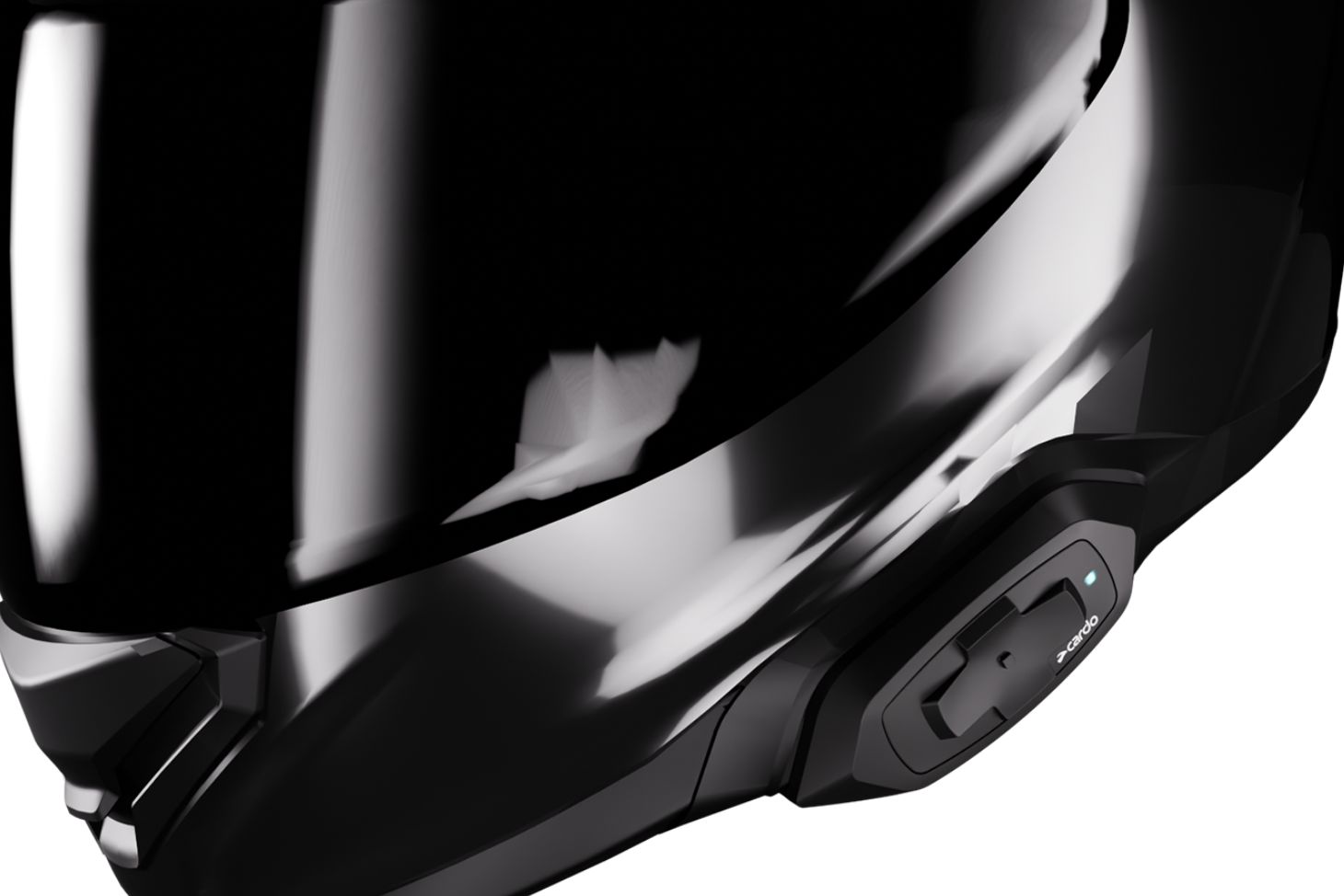 Cardo HJC Spirit installed on compatible HJC helmet