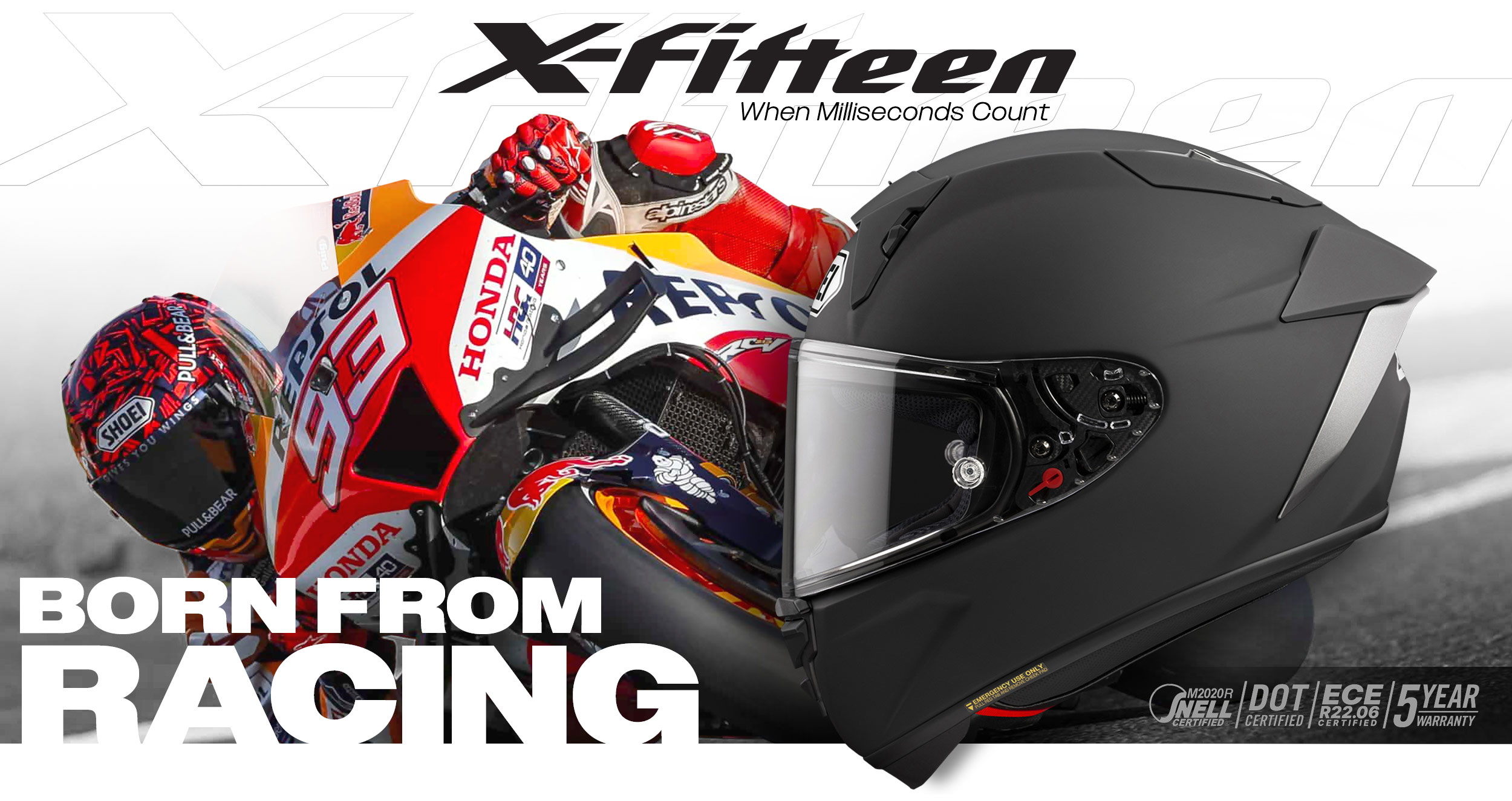 new SHOEI X-FIFTEEN - Born from racing