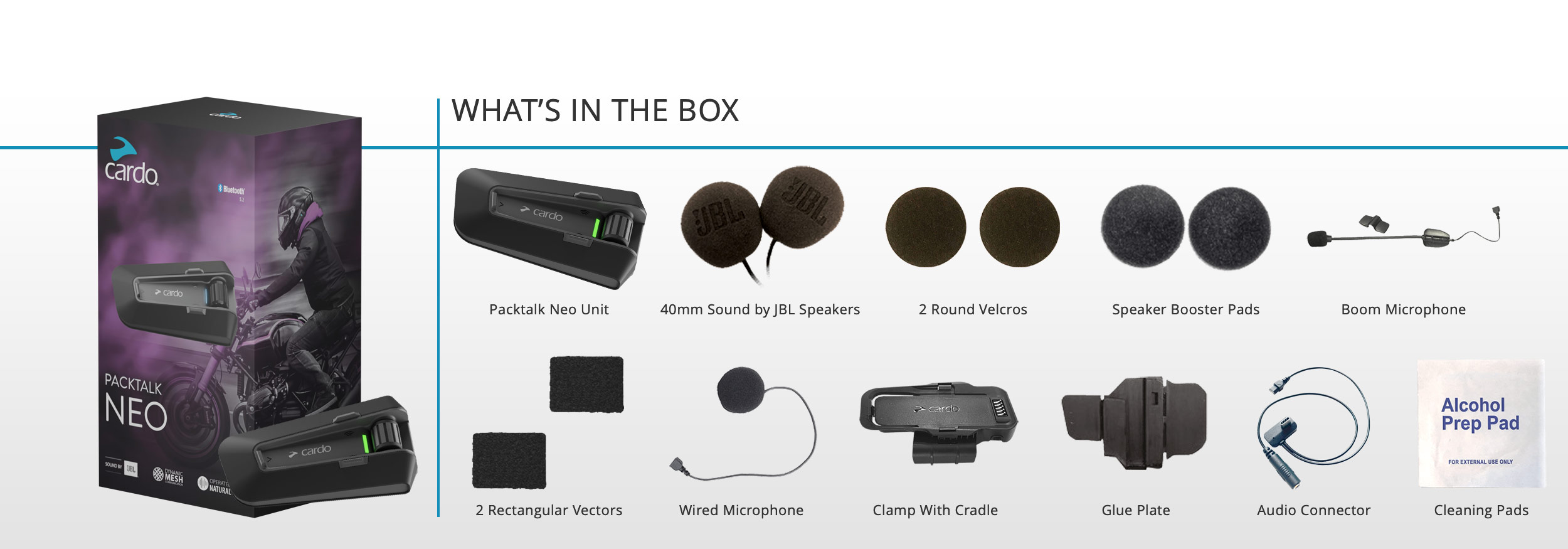 What's in the box of a Packtalk Neo