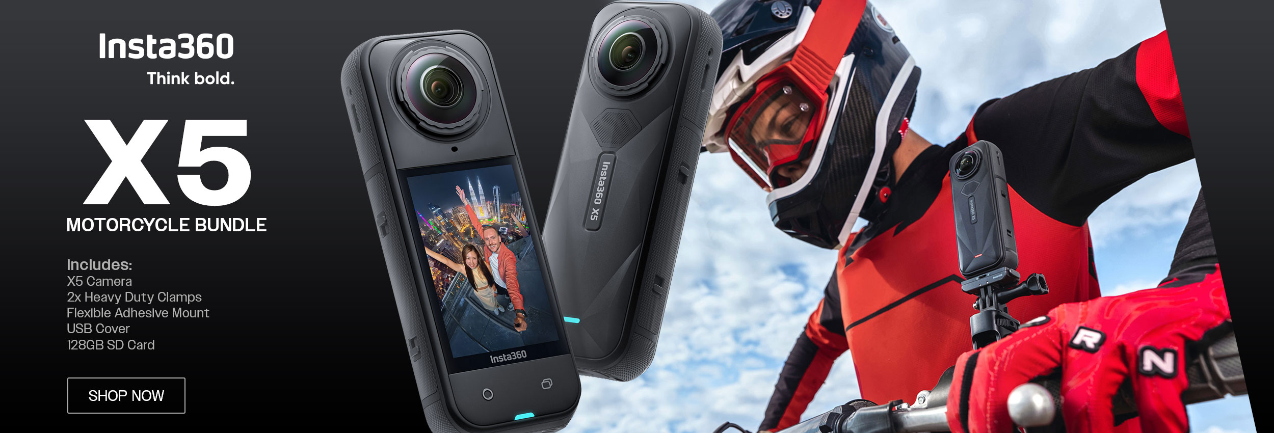 Insta360 X5 Motorcycle Bundle