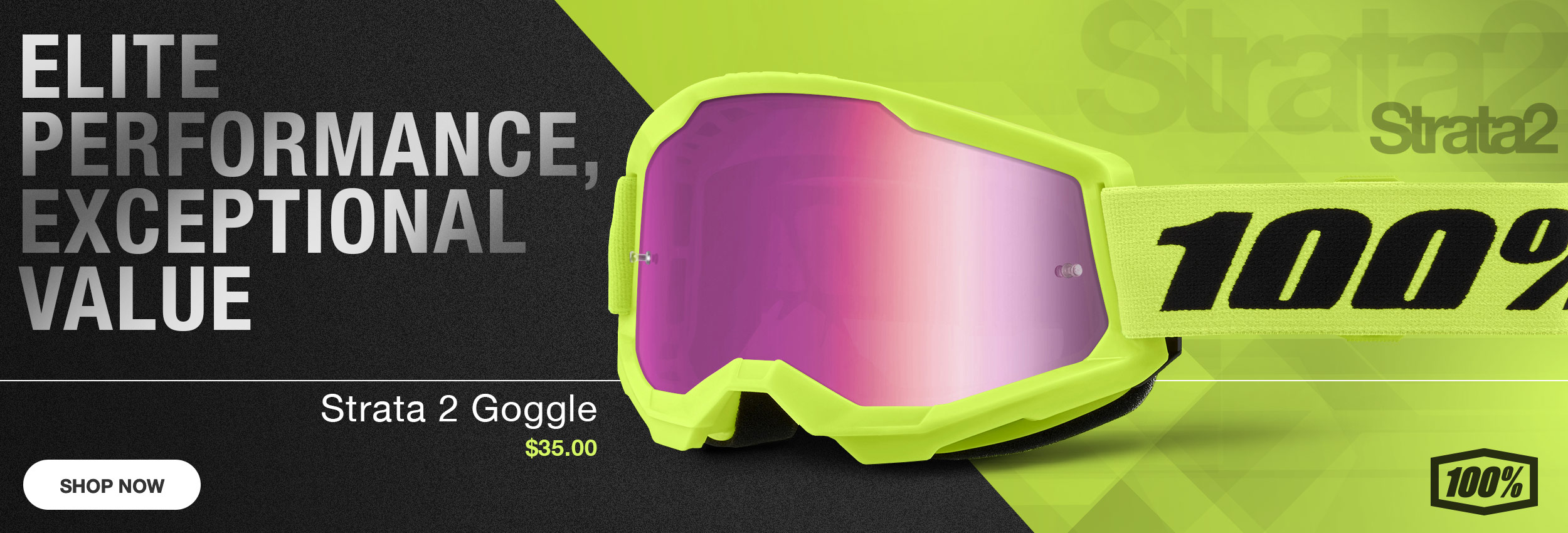 100% Strata 2 Goggles