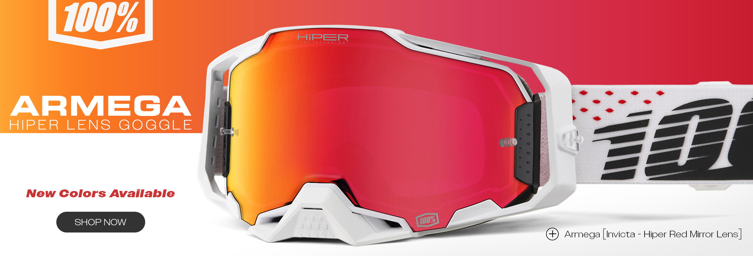 100% Armega Hiper Lens Goggles