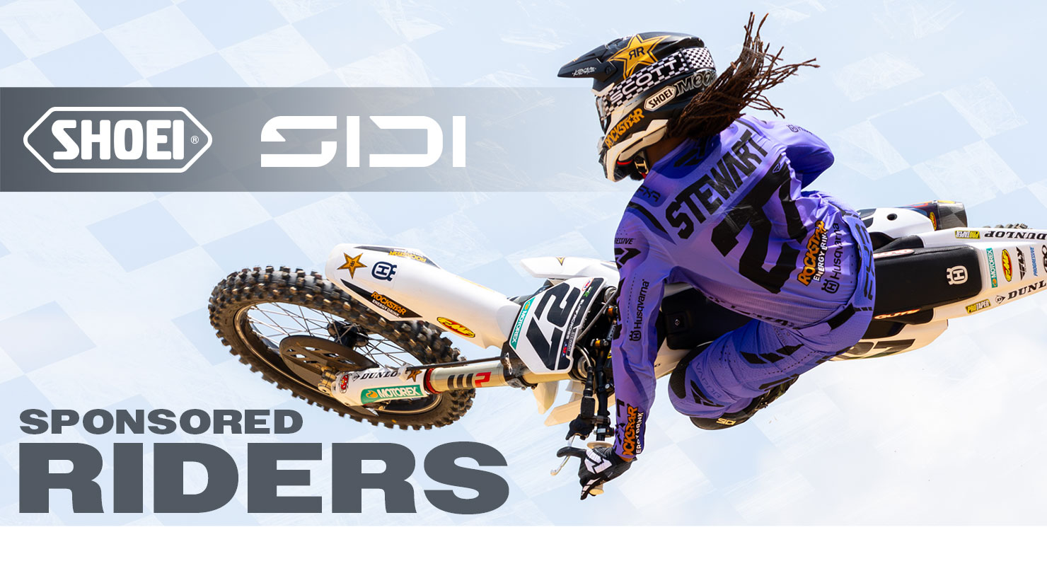 SHOEI and SIDI Sponsored Riders