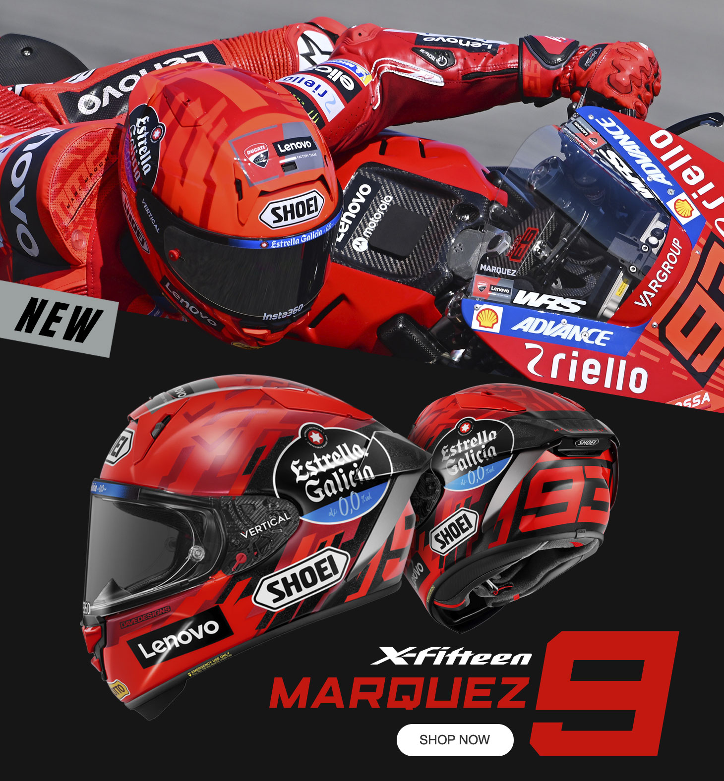 SHOEI X-Fifteen Marquez 9