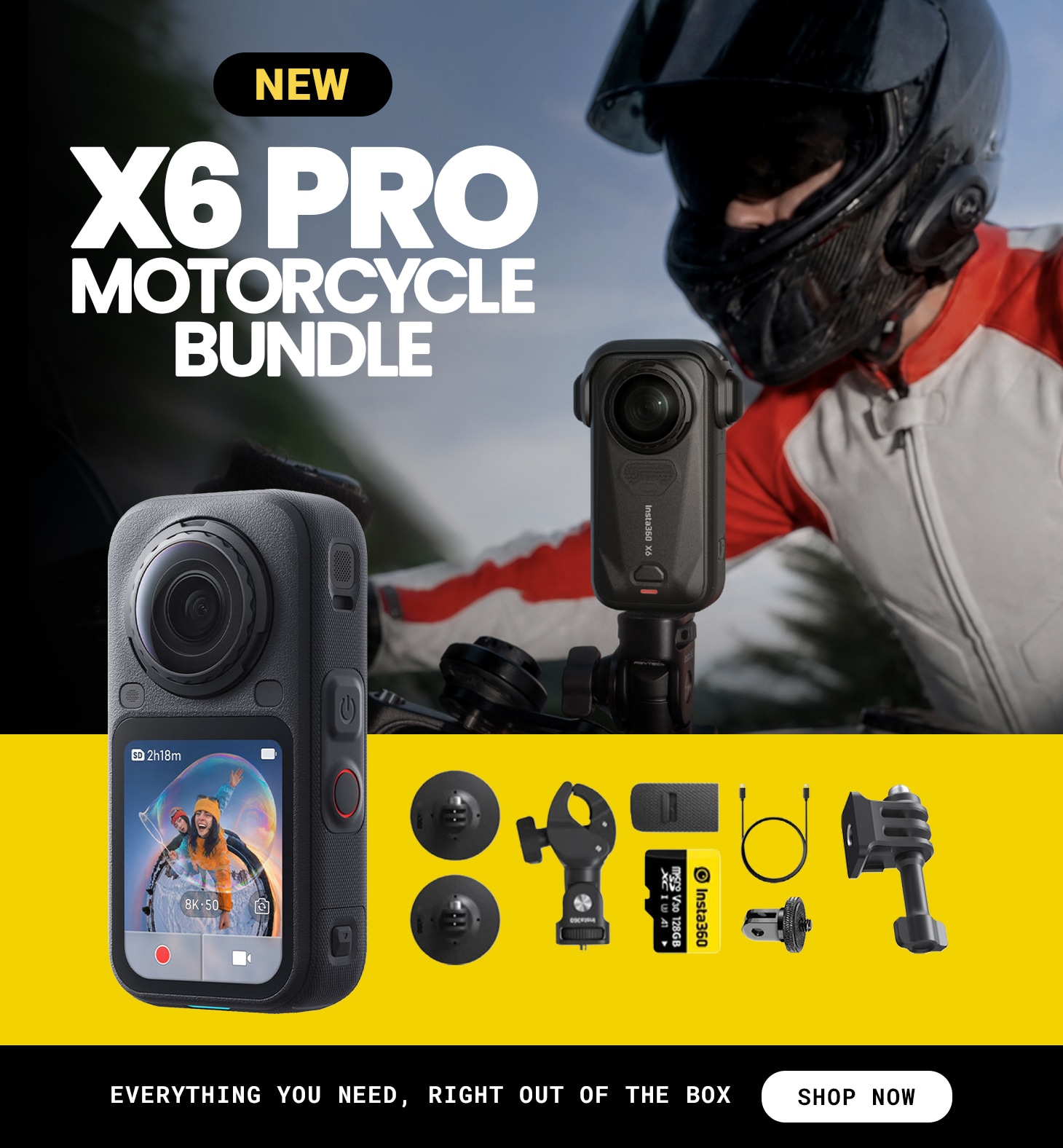 New X6 Pro Motorcycle Bundle