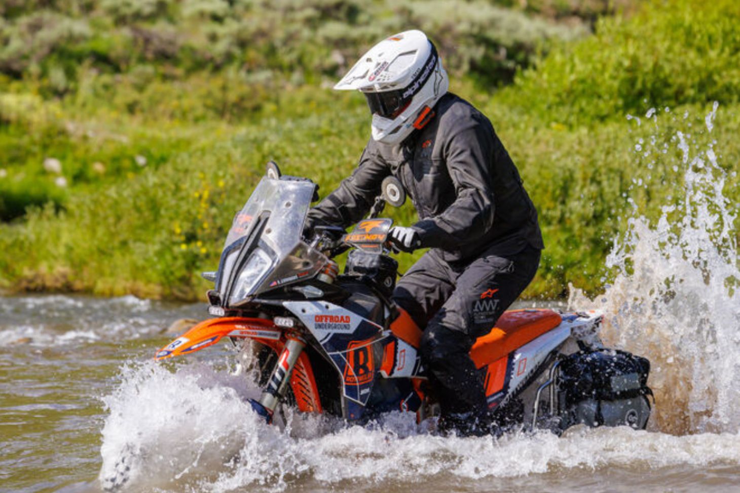 KTM adventure rider using Cardo PACKTALK EDGE KTM