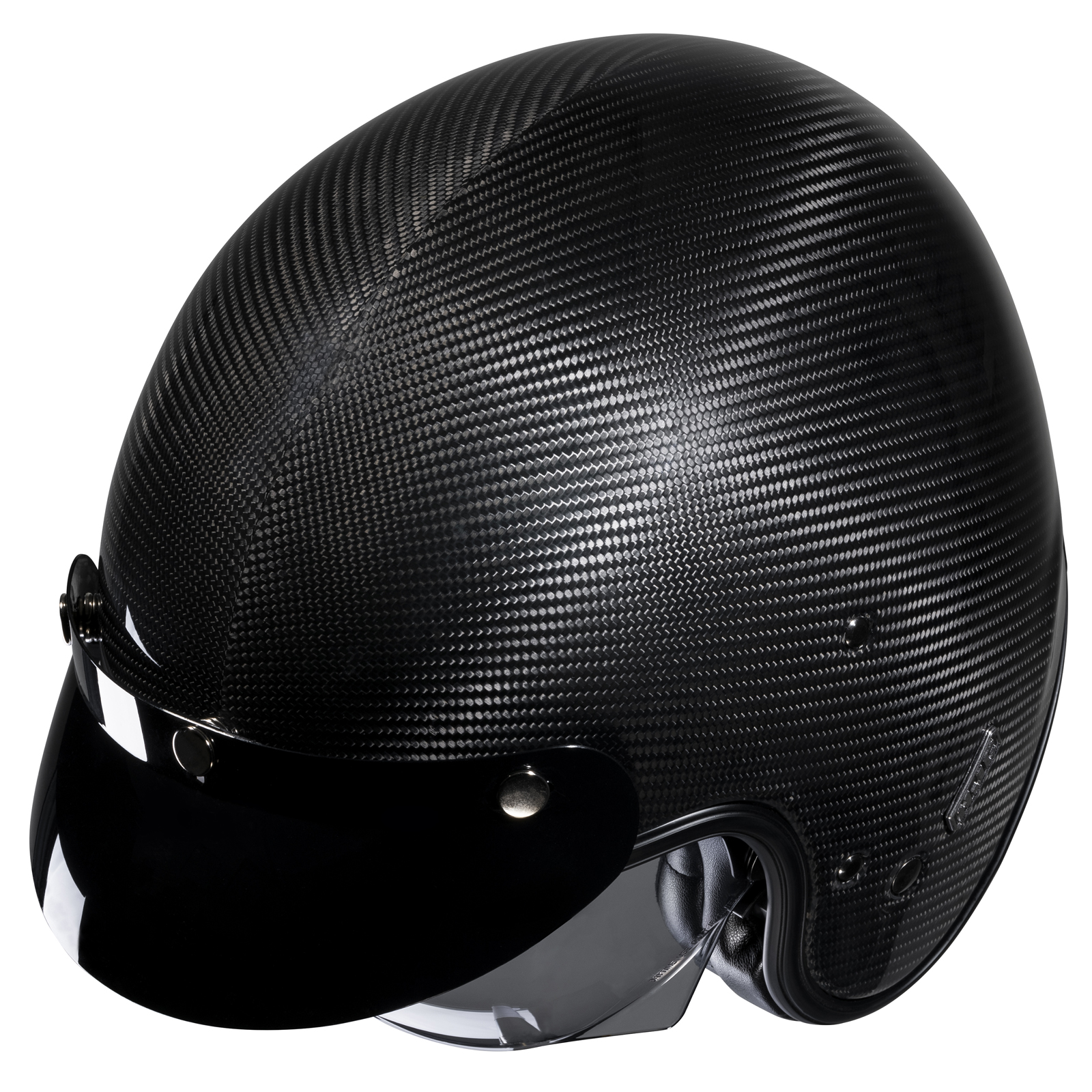 3K Twill Gloss Carbon Fiber Open Face Motorcycle Helmet DOT Approved, Integrated Sun Visor, Quick Release 3K Twill Gloss Carbon Fiber Open Face Motorcycle Helmet DOT Approved, Integrated Sun Visor, Quick Release