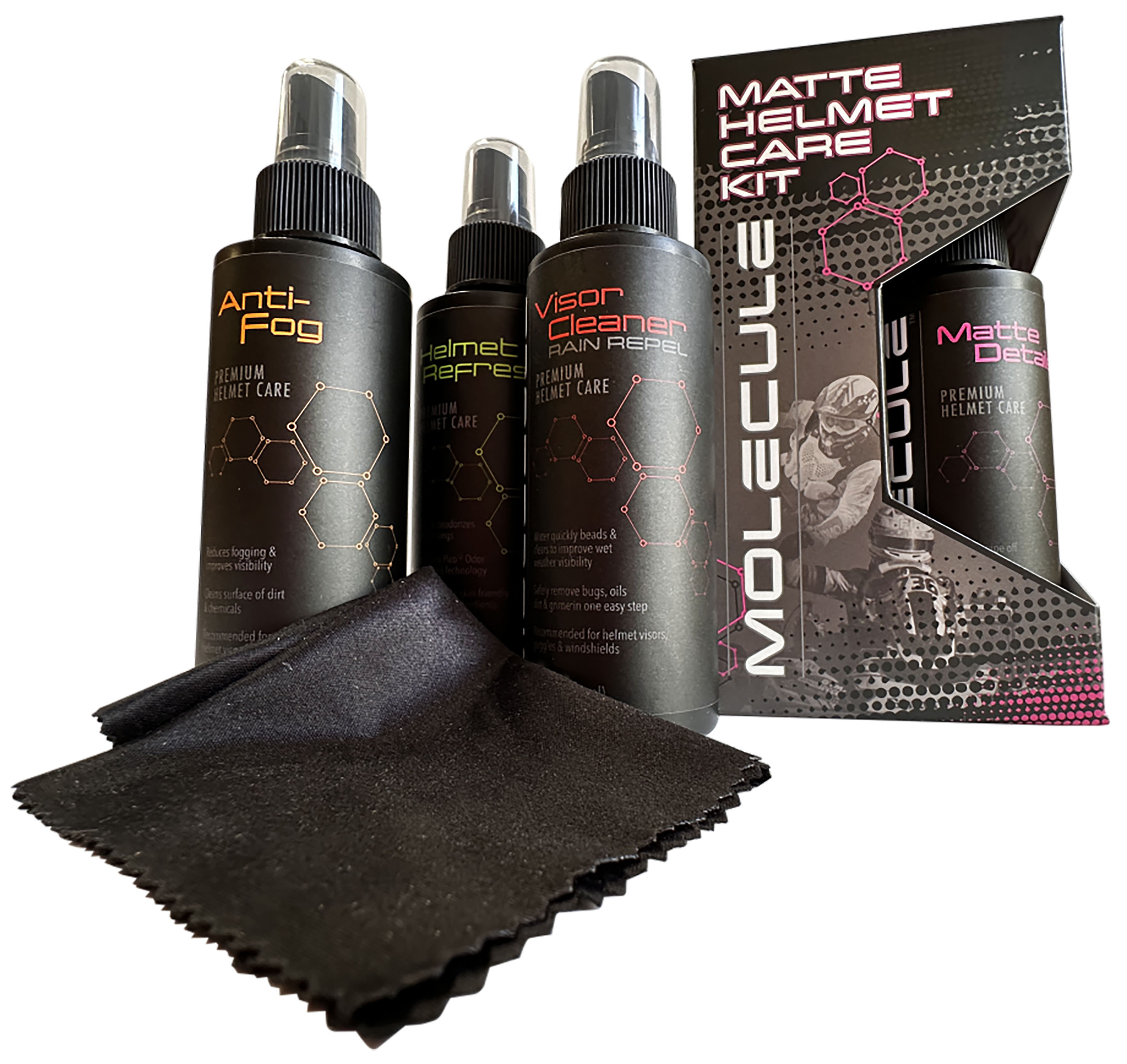 Molecule Matte Helmet Care Kit - Helmet House