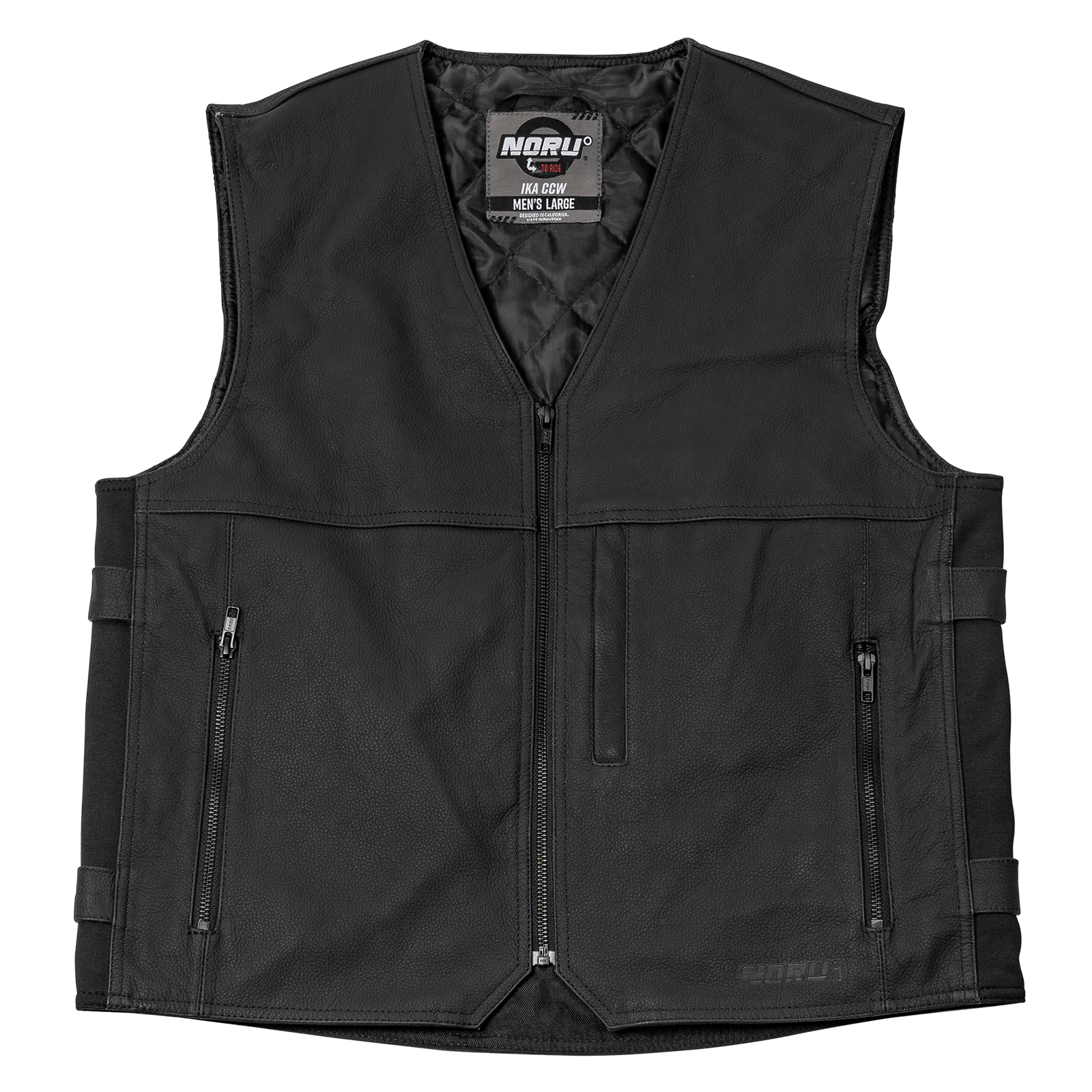 NORU Ika CCW Leather Vest - Helmet House