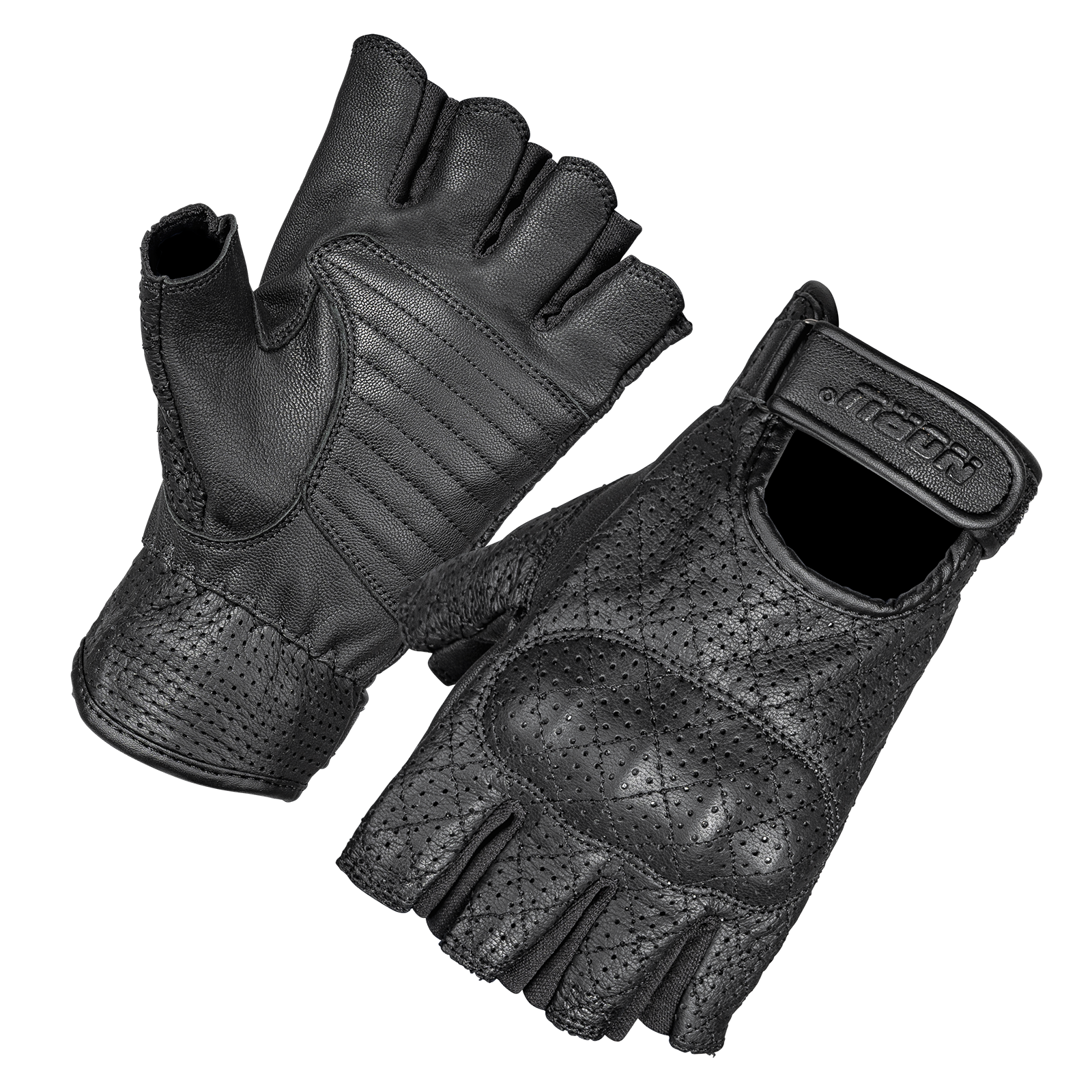 NORU Kote Fingerless Leather Gloves Ride NORU NORU Kote Fingerless Leather Gloves Ride NORU