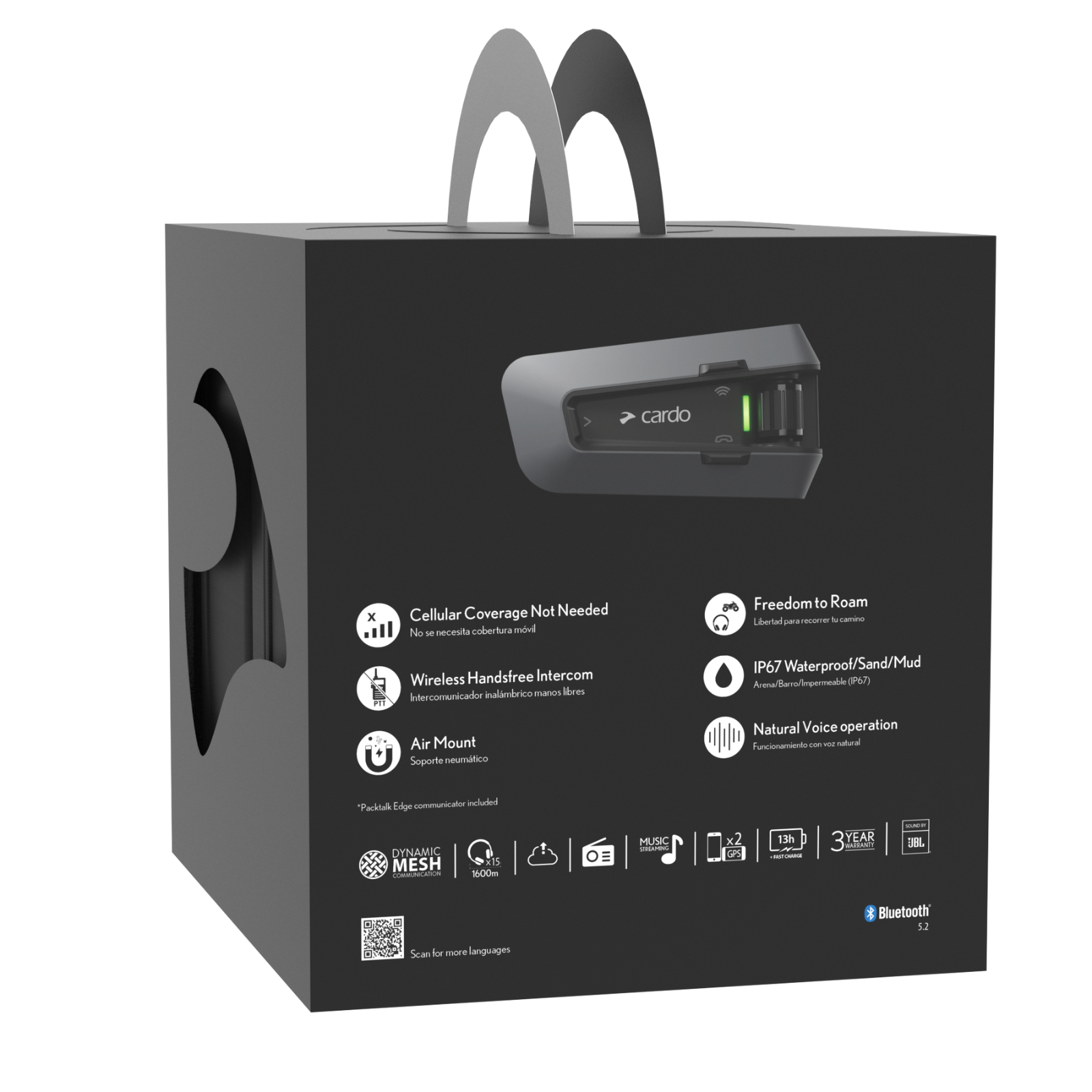Cardo Packtalk Edgephones ORV - Helmet House