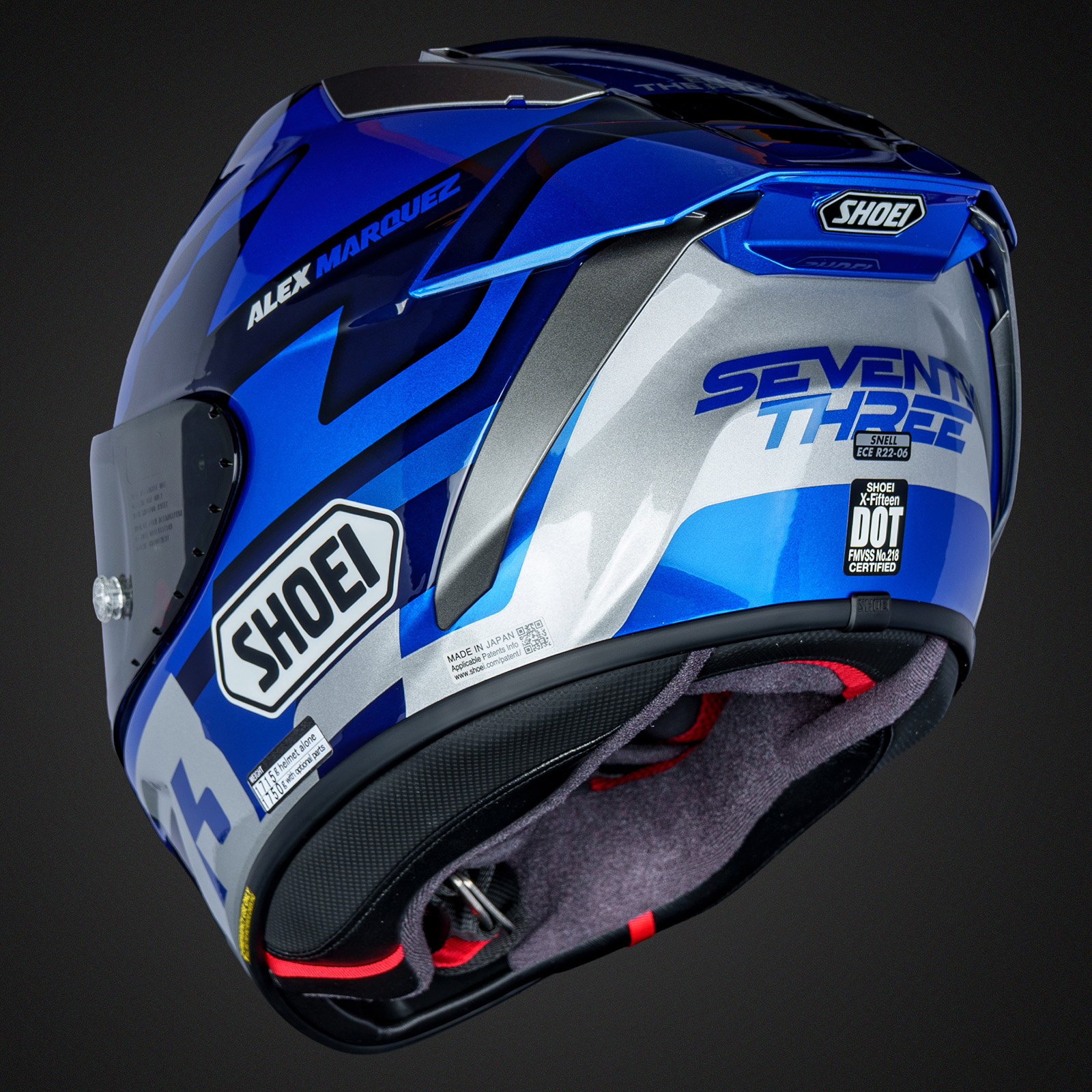 SHOEI X-Fifteen Alex Marquez 73 V3 - Helmet House