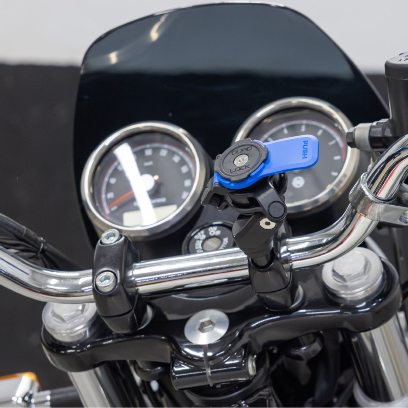 Quad Lock Motorcycle Handlebar Clamp Mount - Helmet House