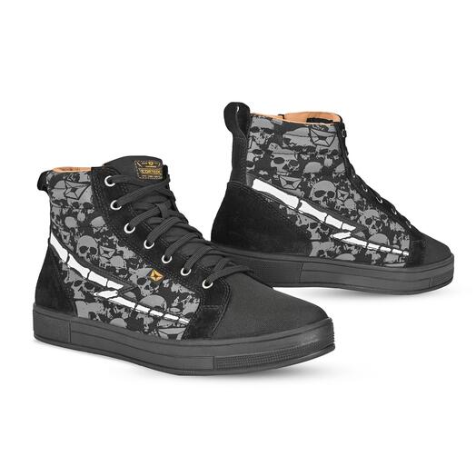 Slayer Canvas Skulls Riding Shoes 6