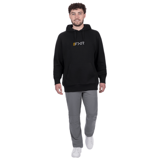 Mitered Cotton Pullover Hoodie 16