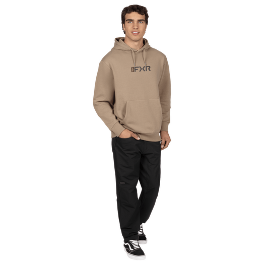 Mitered Cotton Pullover Hoodie 12