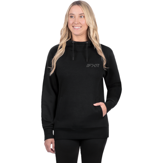 Women's Mitered Cotton Pullover Hoodie 5
