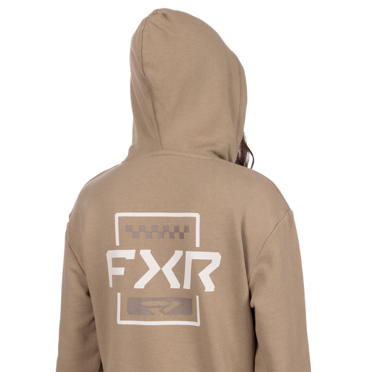 Women's Mitered Cotton Pullover Hoodie 11