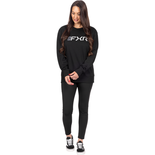 Women's Mitered Cotton Crewneck Sweatshirt 6
