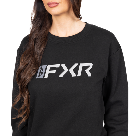 Women's Mitered Cotton Crewneck Sweatshirt 4