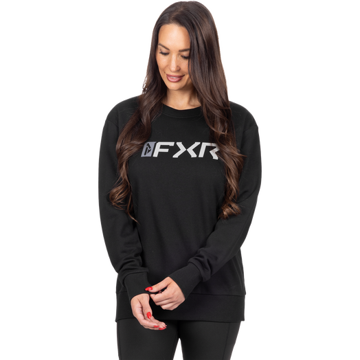 Women's Mitered Cotton Crewneck Sweatshirt 3