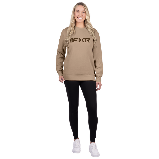 Women's Mitered Cotton Crewneck Sweatshirt 9