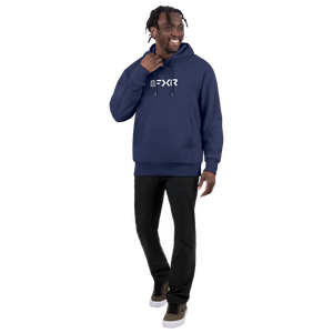 Mitered Cotton Pullover Hoodie 7 Thumbnail