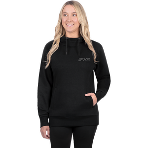 Women's Mitered Cotton Pullover Hoodie 5 Thumbnail