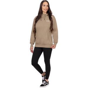 Women's Mitered Cotton Pullover Hoodie 12 Thumbnail