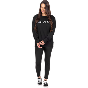 Women's Mitered Cotton Crewneck Sweatshirt 6 Thumbnail