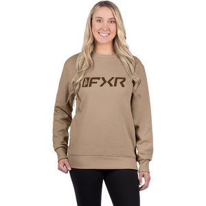 Women's Mitered Cotton Crewneck Sweatshirt 7 Thumbnail
