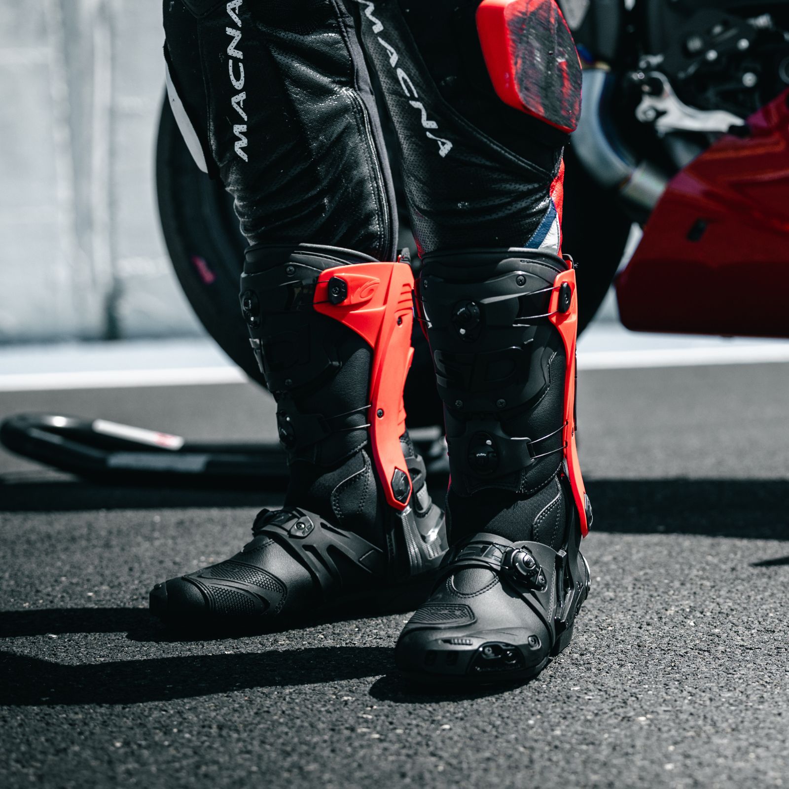 SIDI ST レーシングブーツ ブラック/レッド 26CM SIDI 