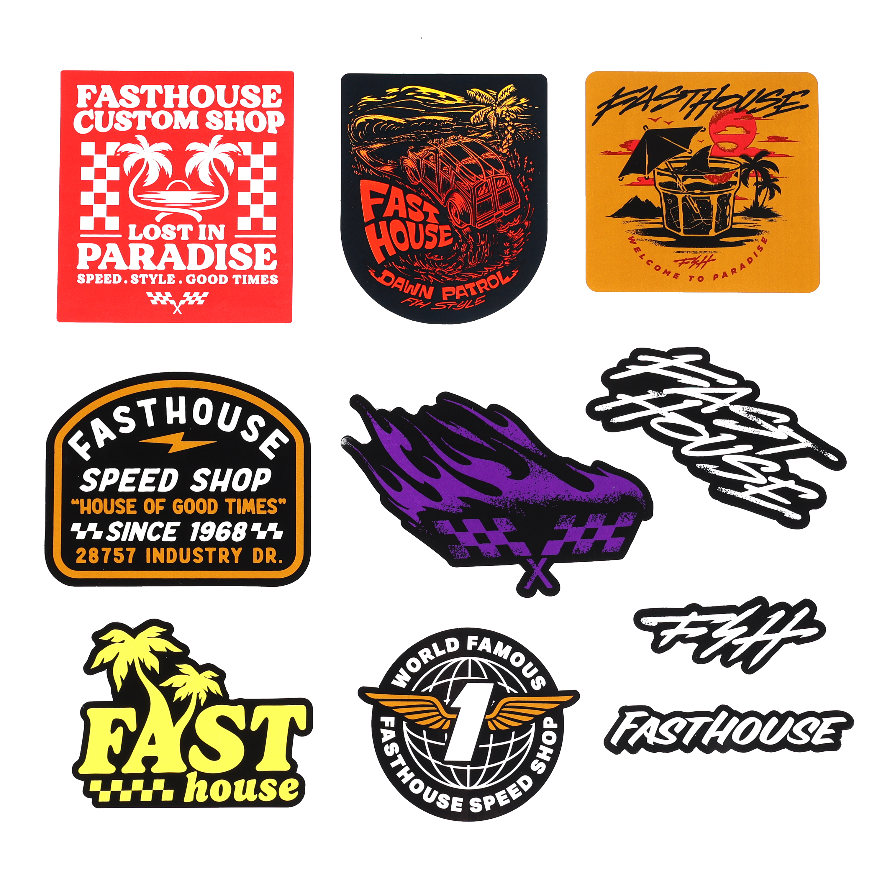 FastHouse Summer '25 Lifestyle Decals
