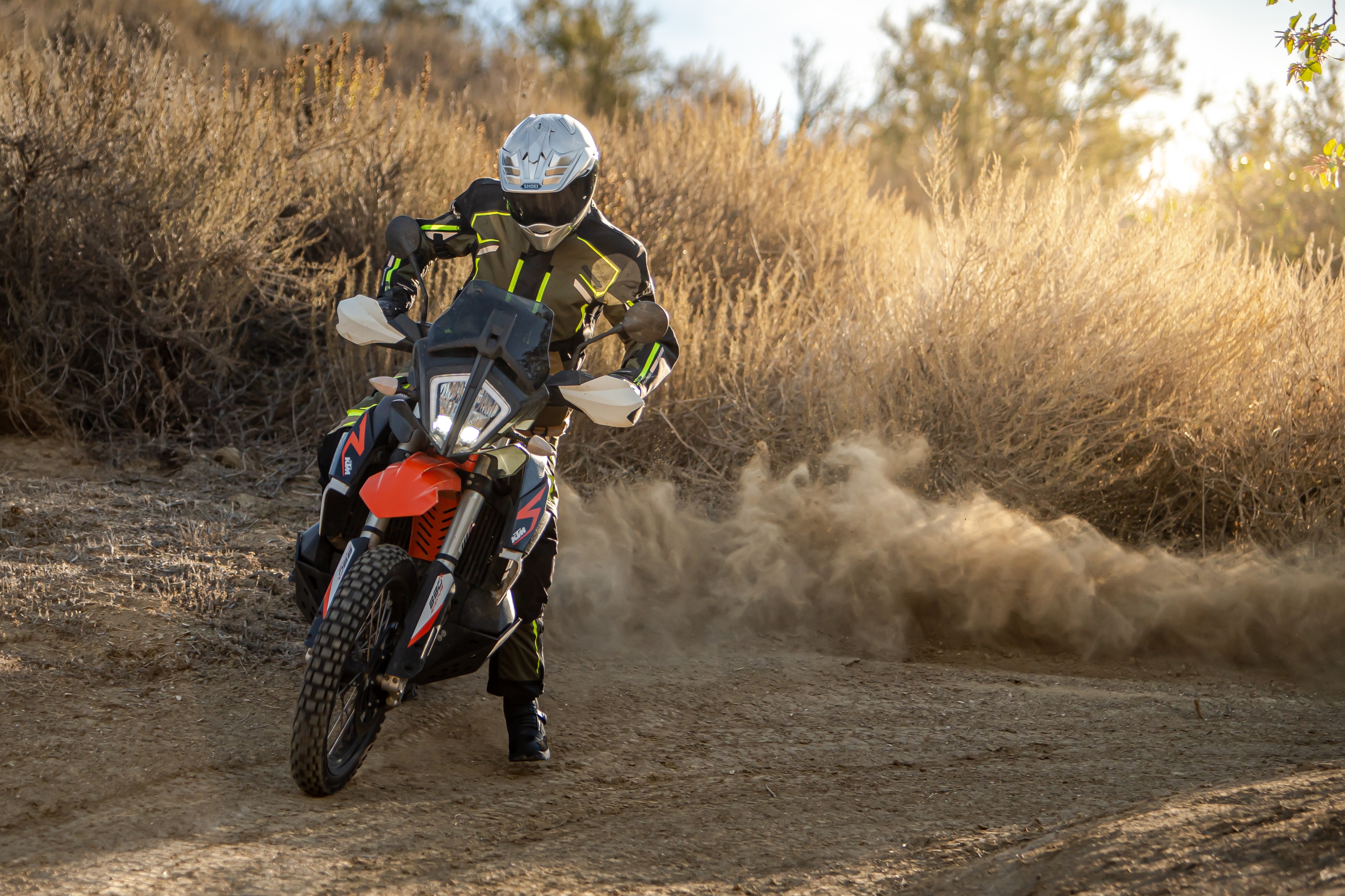 Motorcyclist wearing Tourmaster riding gear