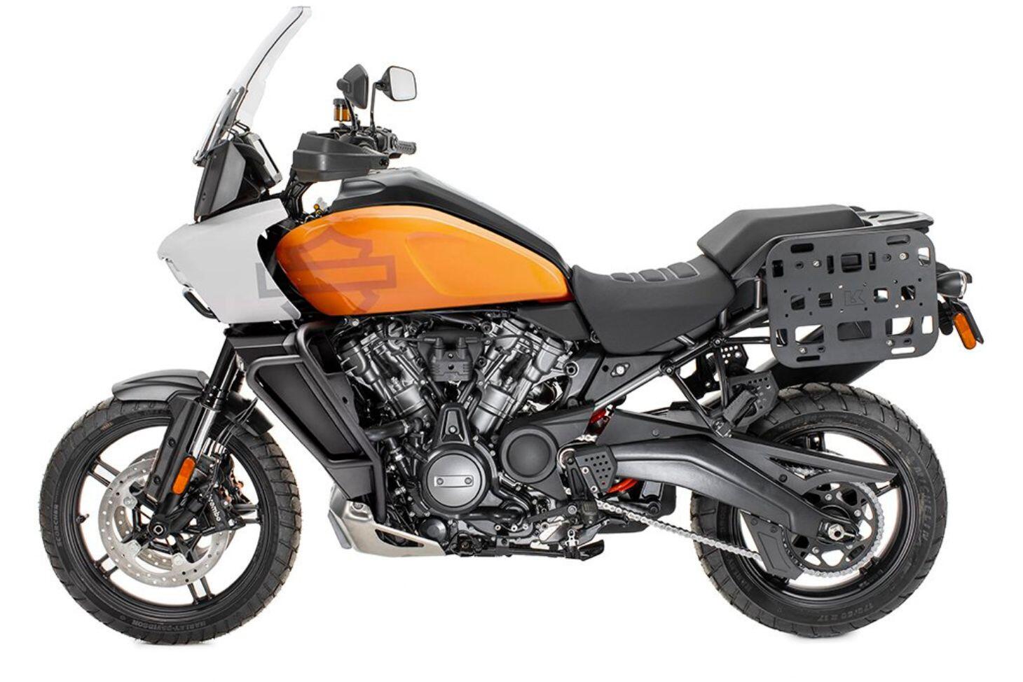thumbnail image 2 of Mofomotor 2L Crash Bar Hard Shell Tool Bags For Harley-Davidson Pan America 1250 & Special (2021-2022) - Pair, Carbon Look 2 of 6