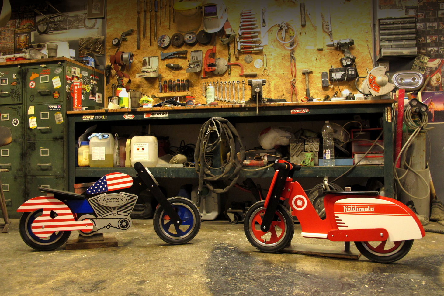 The first Kiddimoto balance bike