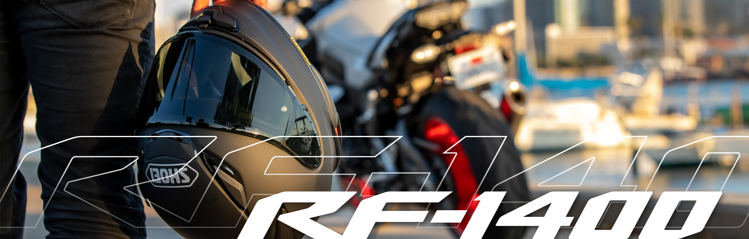 Shoei RF-1400 motorcycle helmet