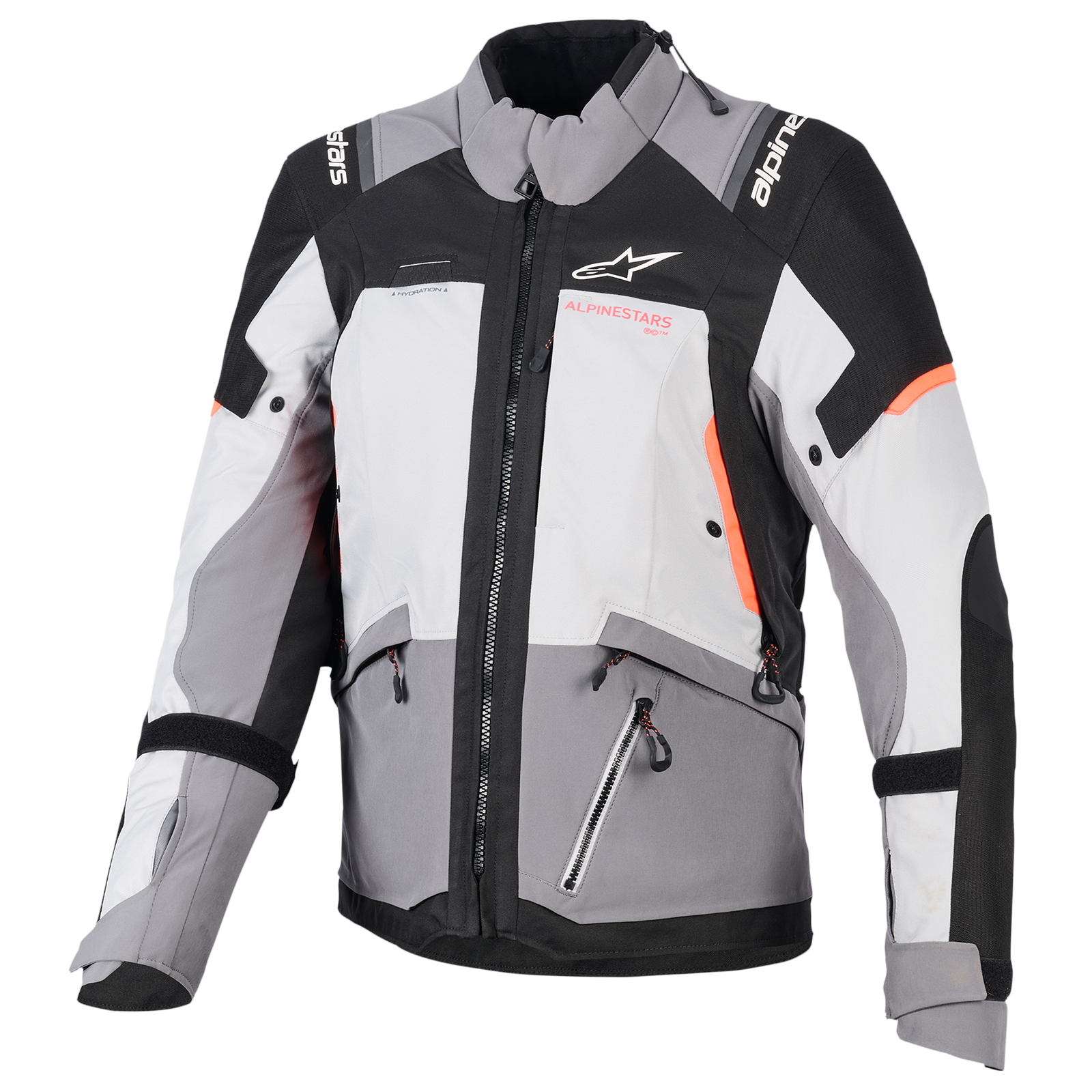 Alpinestars Stella Andes V4 Drystar Jacket Dark Gray/Ice Gray/Black/Coral 2X-Large (4099-1771-78)