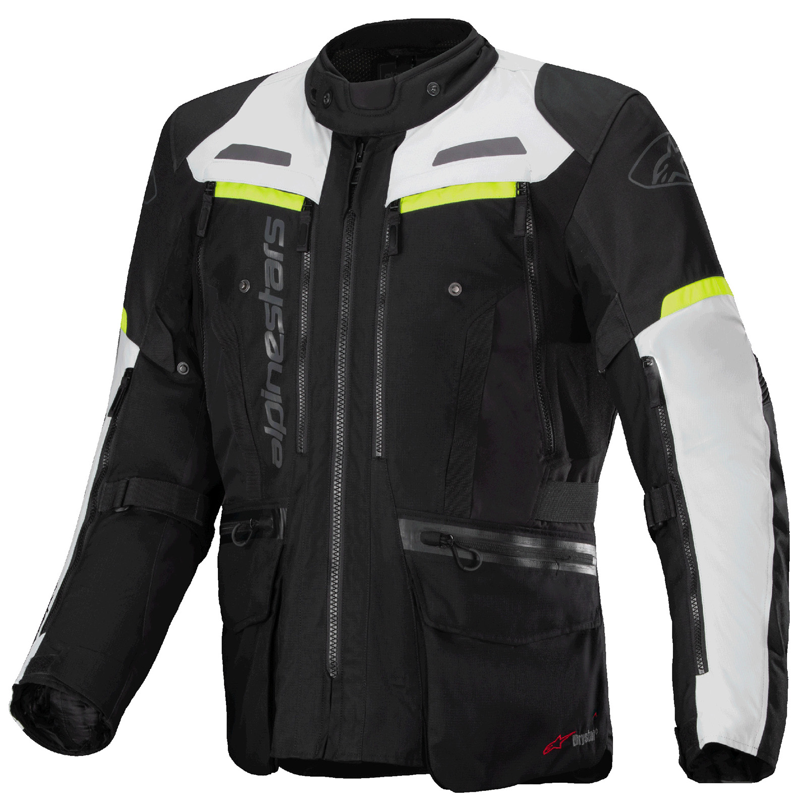 Alpinestars Bogota Pro Drystar Jacket Black/Ice Gray/Yellow Fluo Large (4074-0573-06)