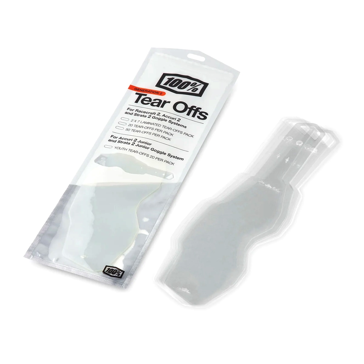100% Standard Tear-Offs